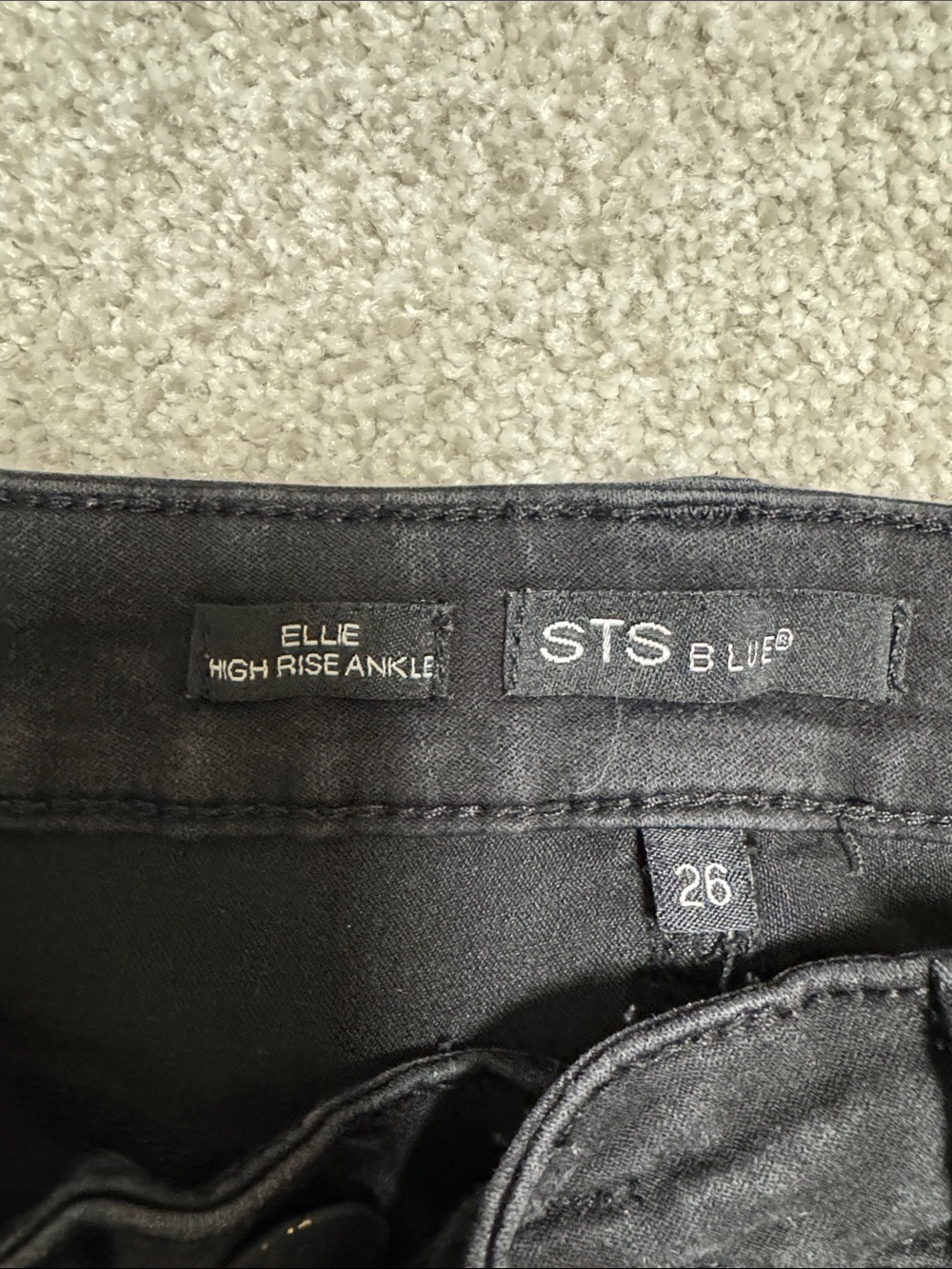 STS Blue Ellie High-Rise Ankle Jeans - Black